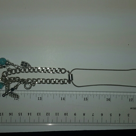 EQUESTRIAN STERLING & TURQUOISE CHARM BRACELET - Picture 2 of 6